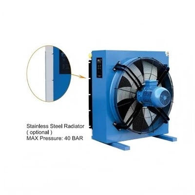 Fanamafisan-drivotra solika hydraulika miaraka amin'ny mpankafy Ac220v Dc24v mpanakalo hafanana miaraka amin'ny mpankafy Hydraulic Oil Radiator Air Compressor Oil Cooler